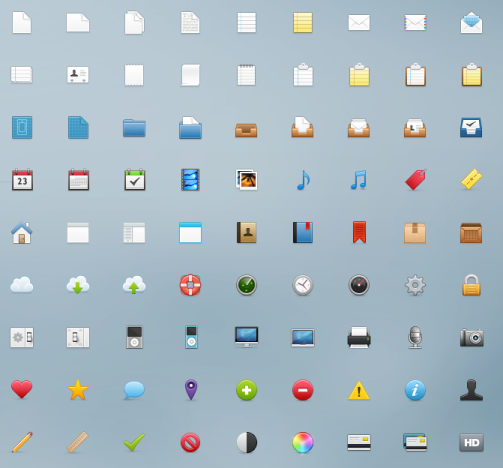 アップル製アイコン風の汎用フリーアイコン９９個セット Freshy Phpspot開発日誌
