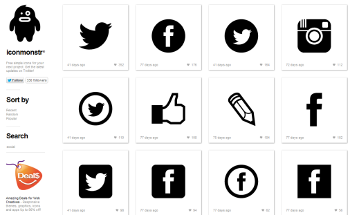６００以上のシンプルなベクターアイコンが入手できる Iconmonstr Phpspot開発日誌