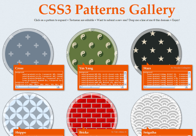 Css3な背景パターンのギャラリーサイト Css3 Patterns Gallery Phpspot開発日誌